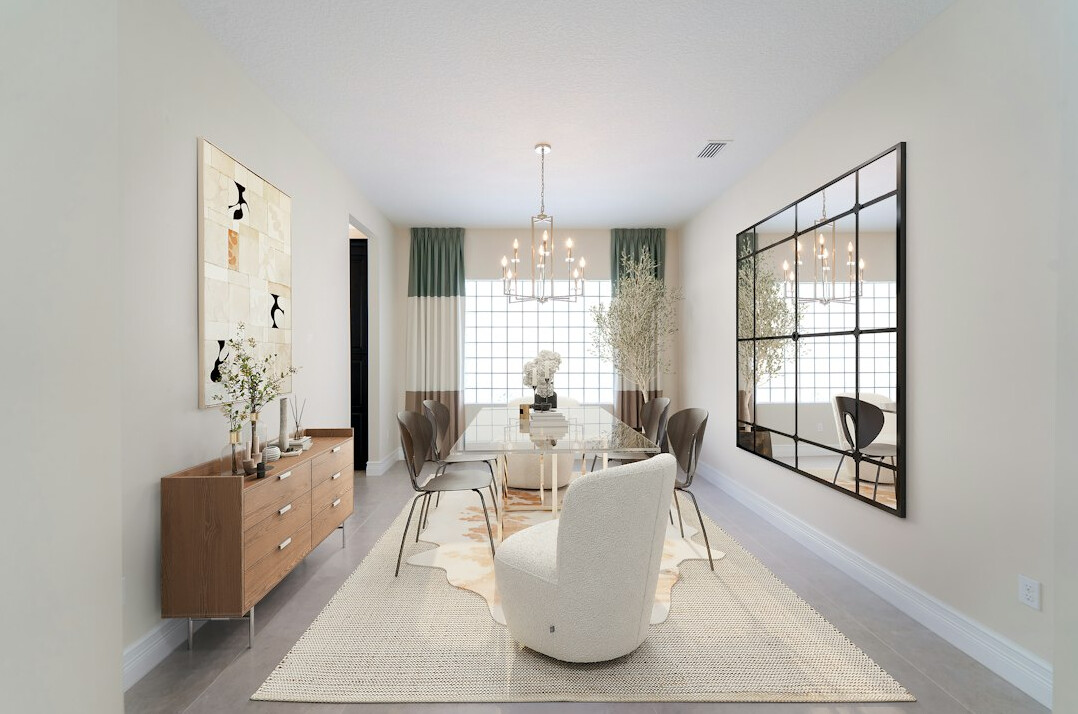 glamorous celebrity dining room
