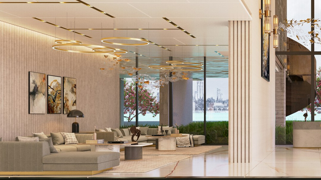 modern luxury apartment living room