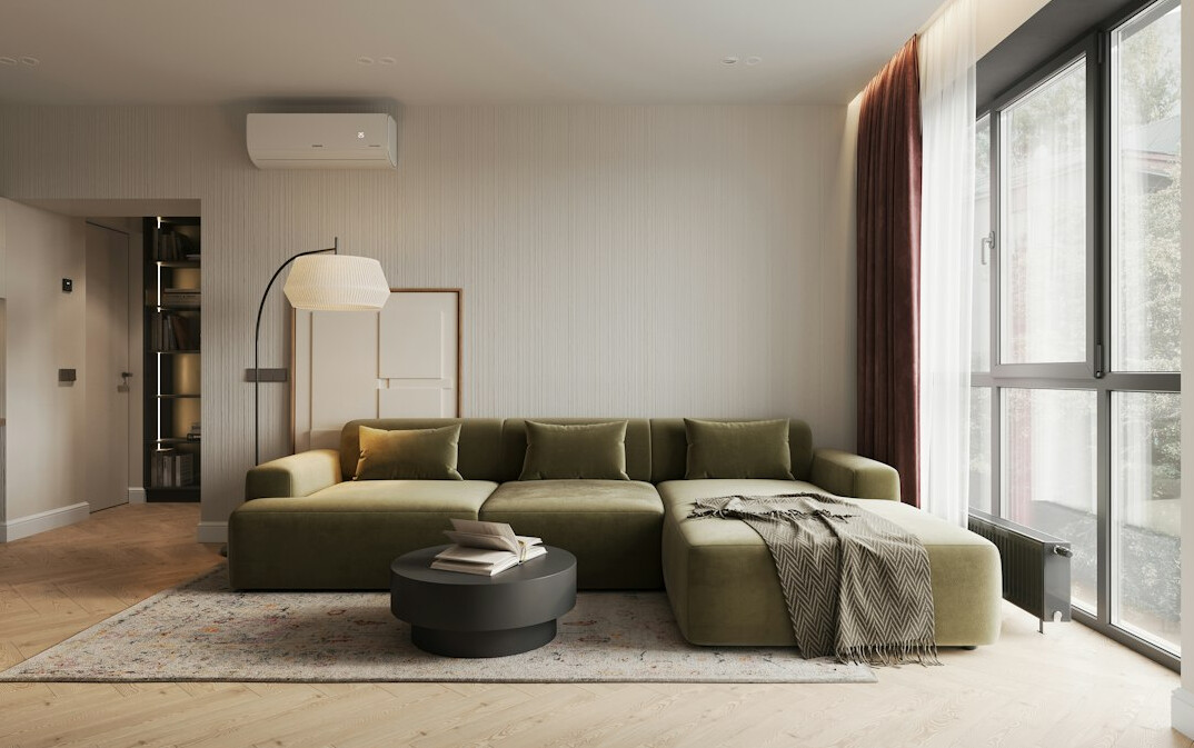 modern luxury apartment living room