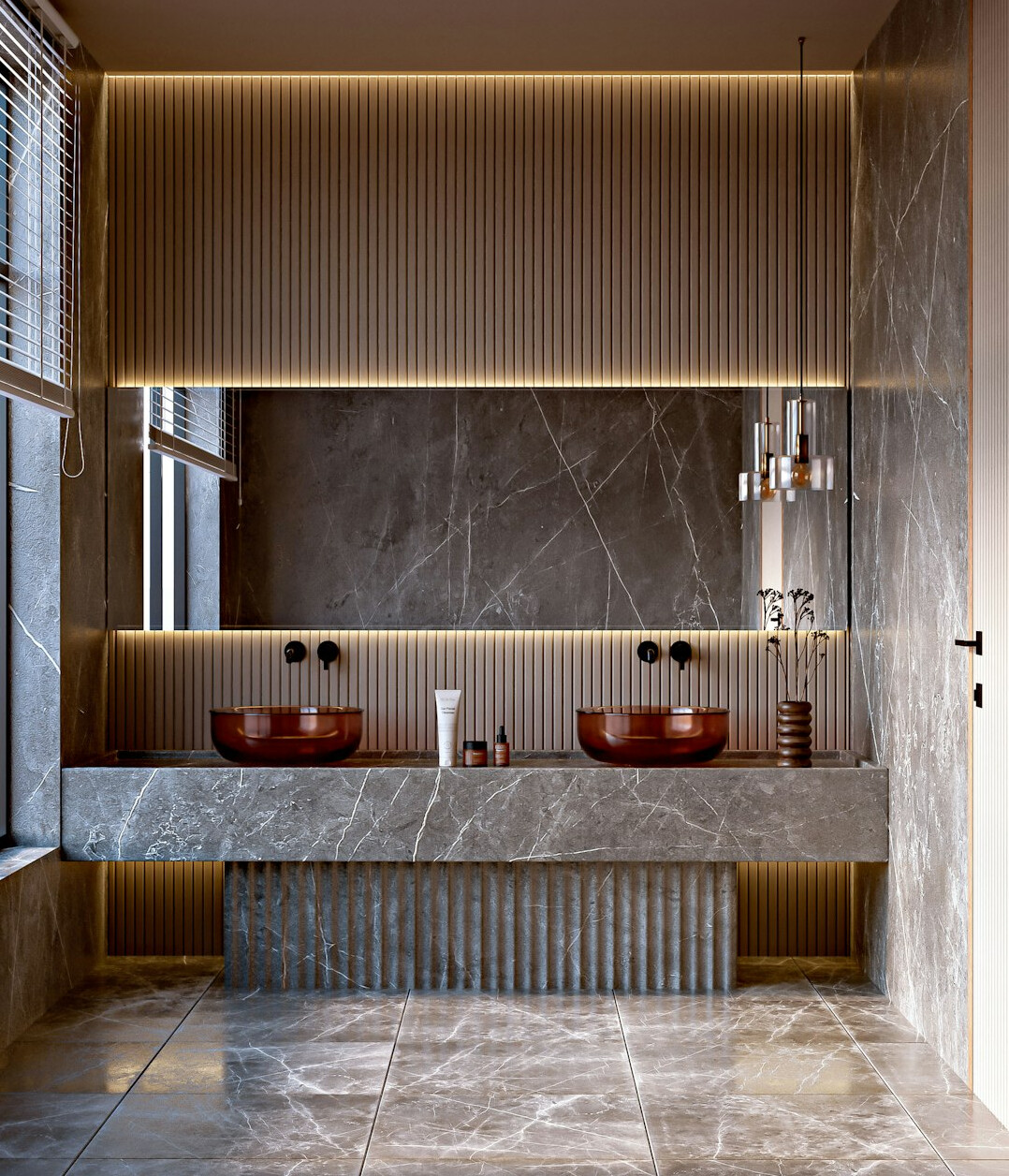 luxury bathroom marble